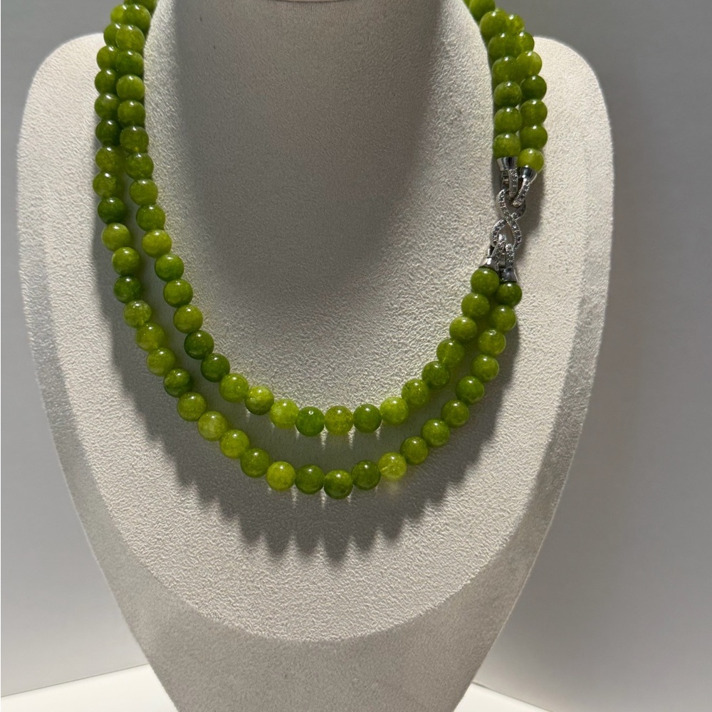 Prehnite Double-Strand Necklace